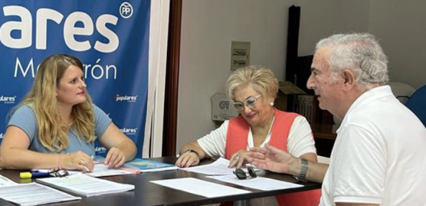 LA PRESIDENTA DEL PARTIDO POPULAR DE MAZARRÓN, ALICIA JIMÉNEZ,SE REUNE CON LA ASOCIACIÓN NACIONAL POPULAR DE PENSIONISTAS